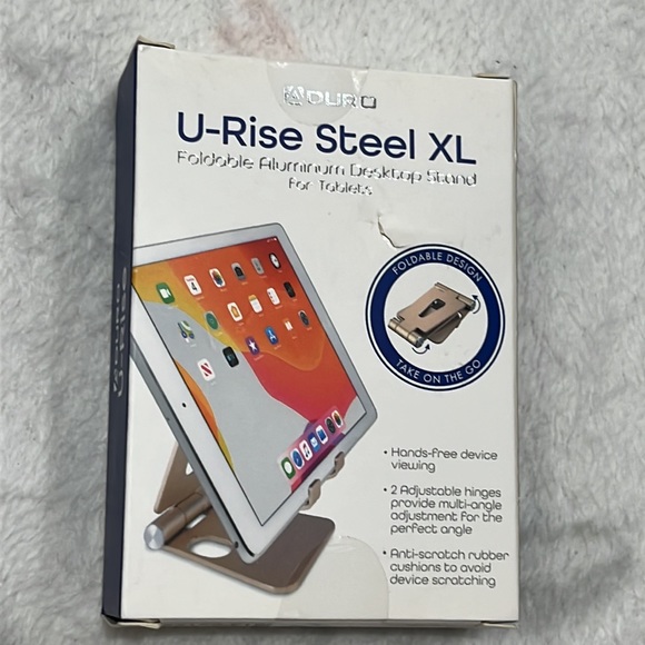 U-rise Foldable Aluminum Desktop Stand For Tablets - Picture 2 of 3
